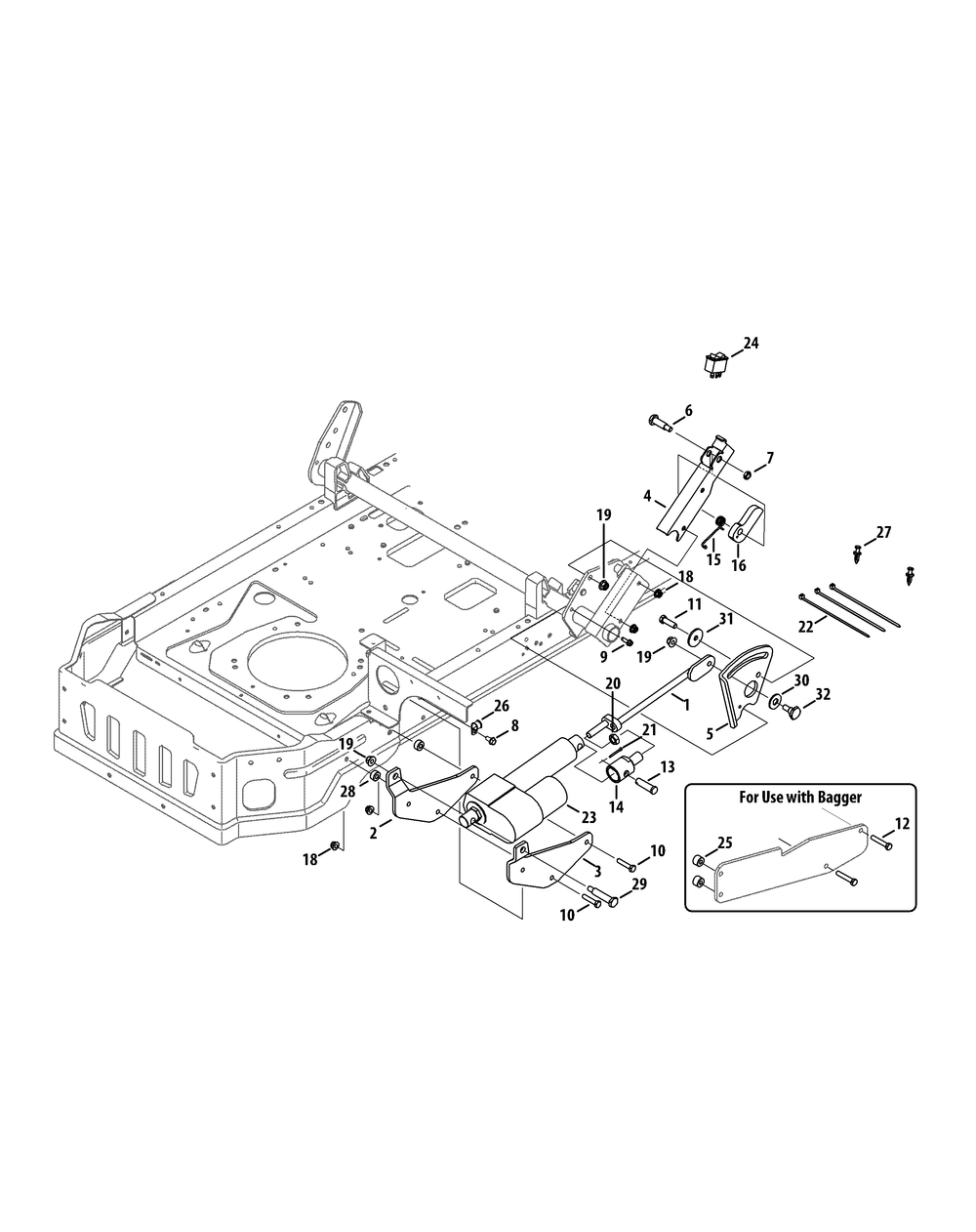 General Assembly Version 2 Diagram and Parts List for 19A70045 100 Cub Cadet Lawn Tractor